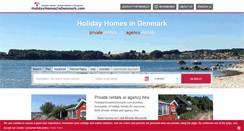 Desktop Screenshot of holidayhomesindenmark.com